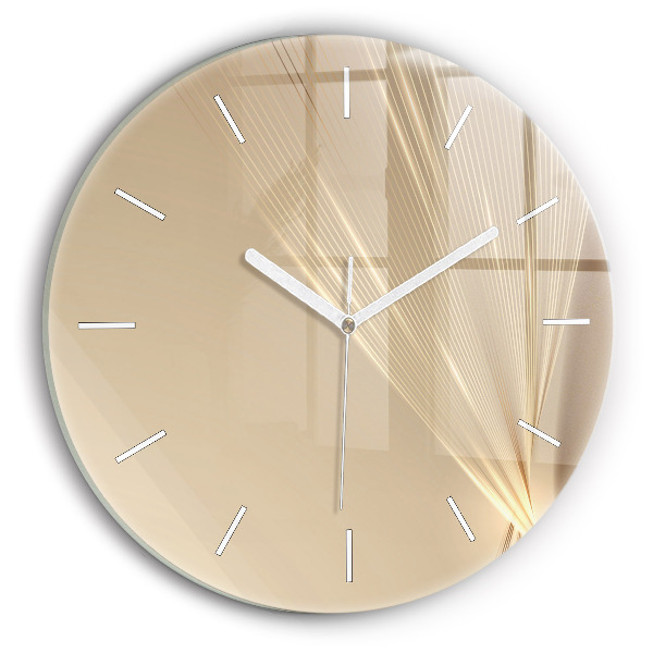 Pendule murale ronde Lumière abstraite