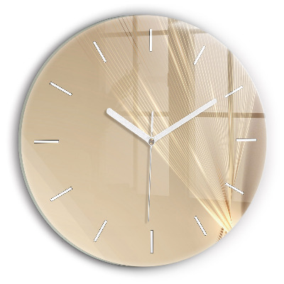 Pendule murale ronde Lumière abstraite