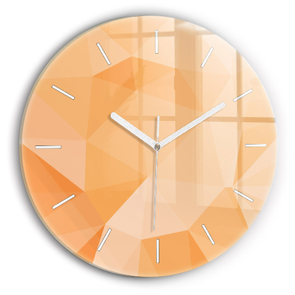Pendule murale ronde 'Triangles d''abstraction'