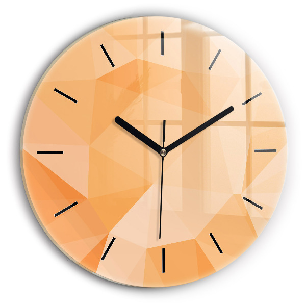 Pendule murale ronde 'Triangles d''abstraction'