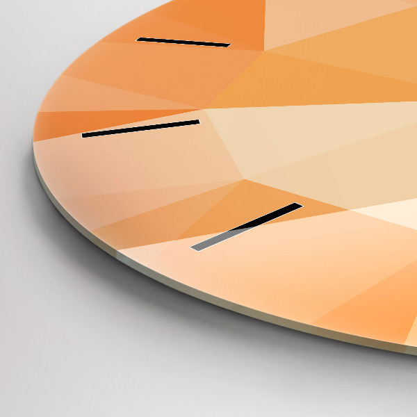 Pendule murale ronde 'Triangles d''abstraction'