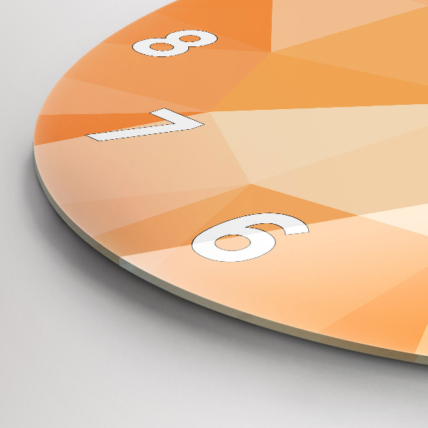 Pendule murale ronde 'Triangles d''abstraction'