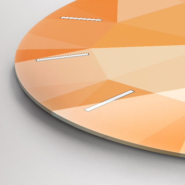 Pendule murale ronde 'Triangles d''abstraction'