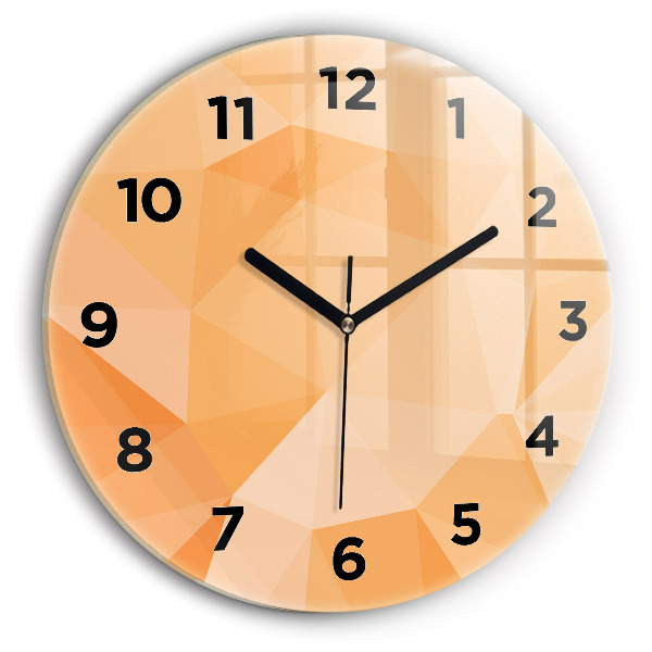 Pendule murale ronde 'Triangles d''abstraction'