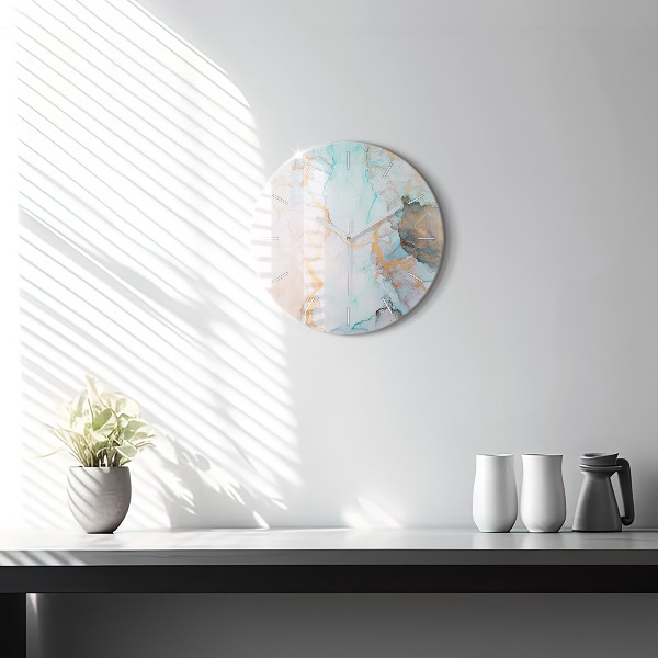 Pendule murale ronde Peinture abstraite