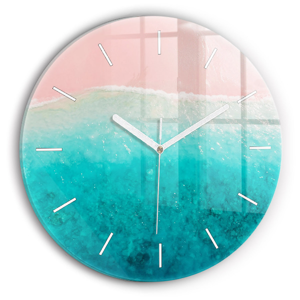 Pendule murale ronde Plage de sable de mer