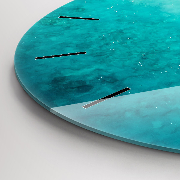 Pendule murale ronde Plage de sable de mer