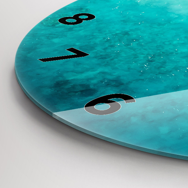 Pendule murale ronde Plage de sable de mer