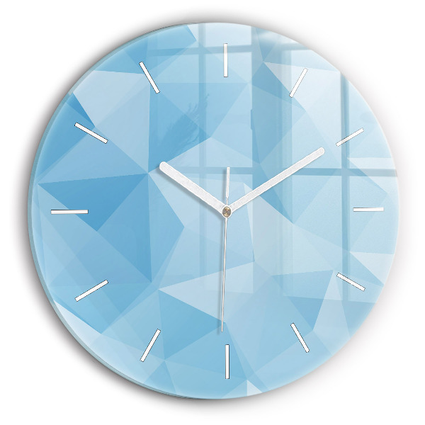 Pendule murale ronde Triangles abstraits