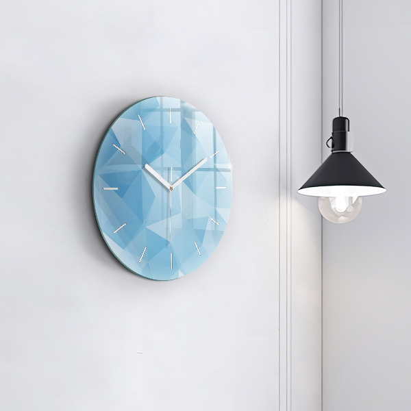 Pendule murale ronde Triangles abstraits
