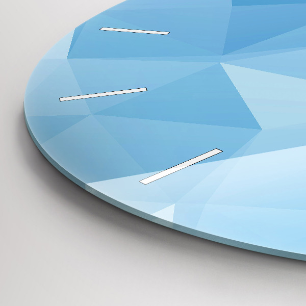 Pendule murale ronde Triangles abstraits