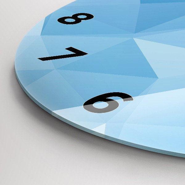 Pendule murale ronde Triangles abstraits