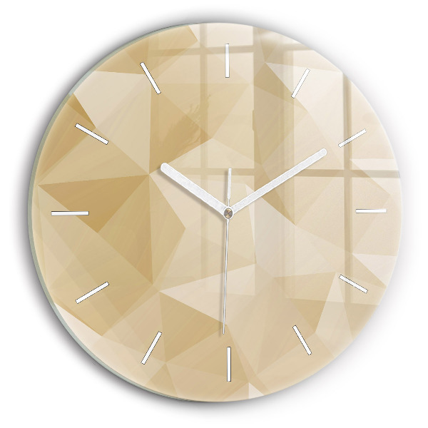 Pendule murale ronde Triangles abstraits