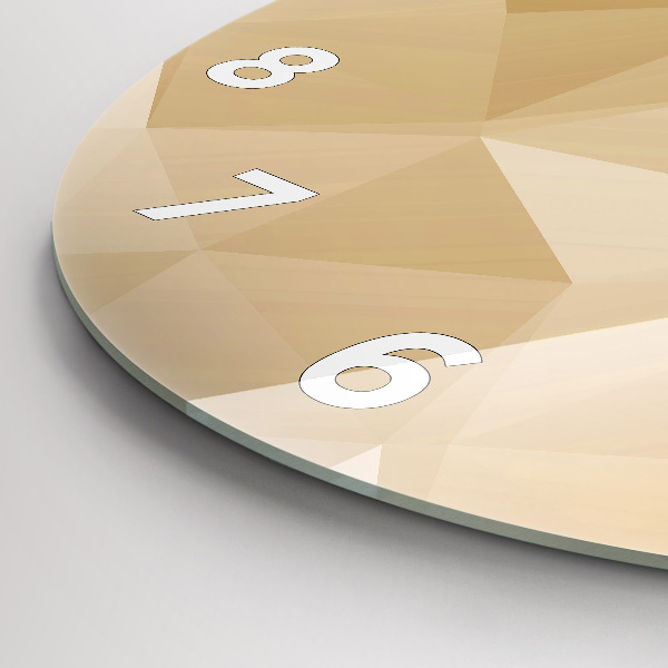 Pendule murale ronde Triangles abstraits