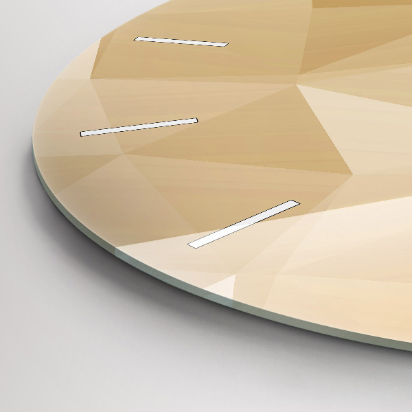 Pendule murale ronde Triangles abstraits