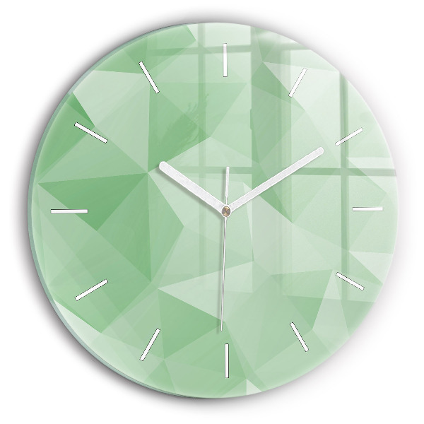 Pendule murale ronde Triangles abstraits