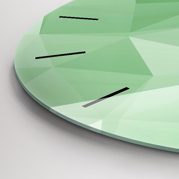 Pendule murale ronde Triangles abstraits