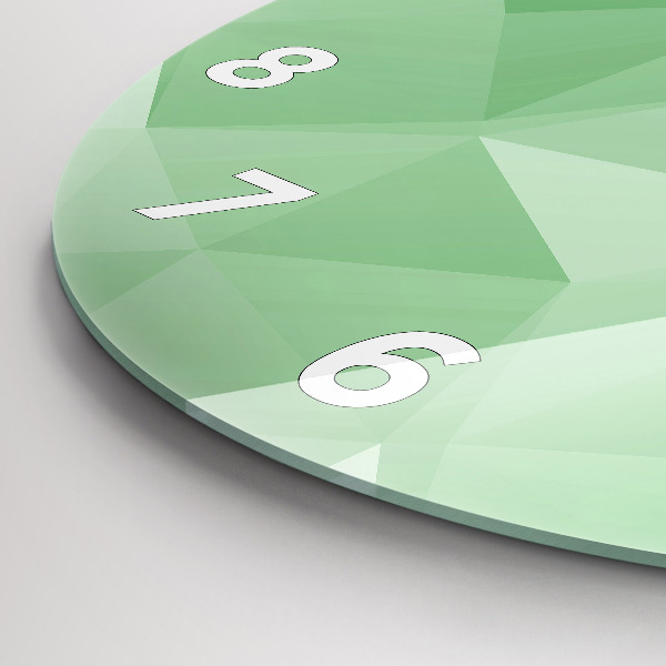 Pendule murale ronde Triangles abstraits