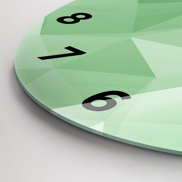 Pendule murale ronde Triangles abstraits