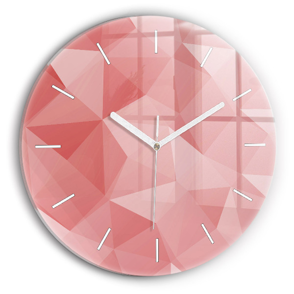 Pendule murale ronde Triangles abstraits