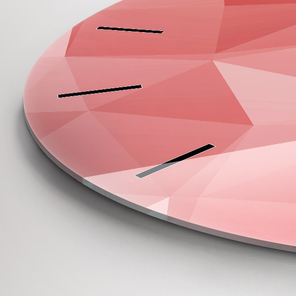 Pendule murale ronde Triangles abstraits