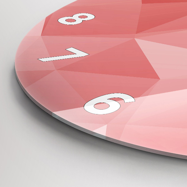 Pendule murale ronde Triangles abstraits