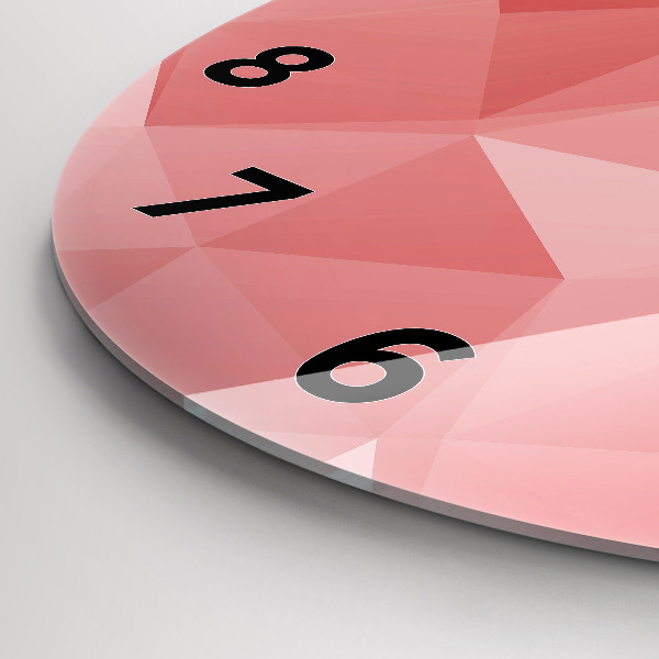 Pendule murale ronde Triangles abstraits