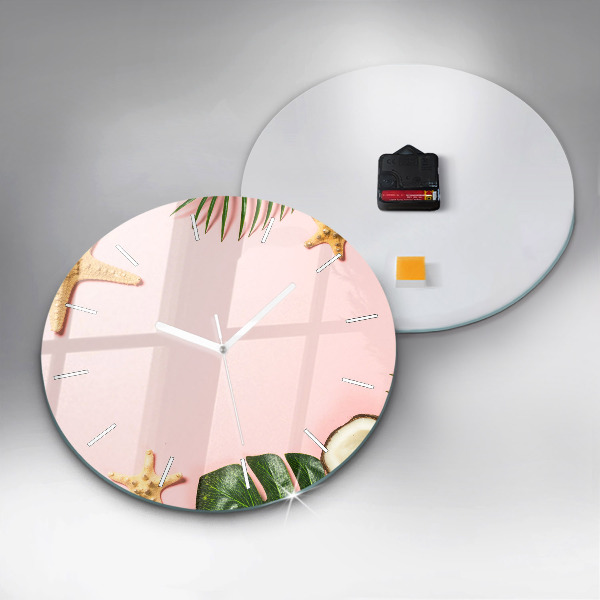 Pendule murale ronde Ambiance estivale
