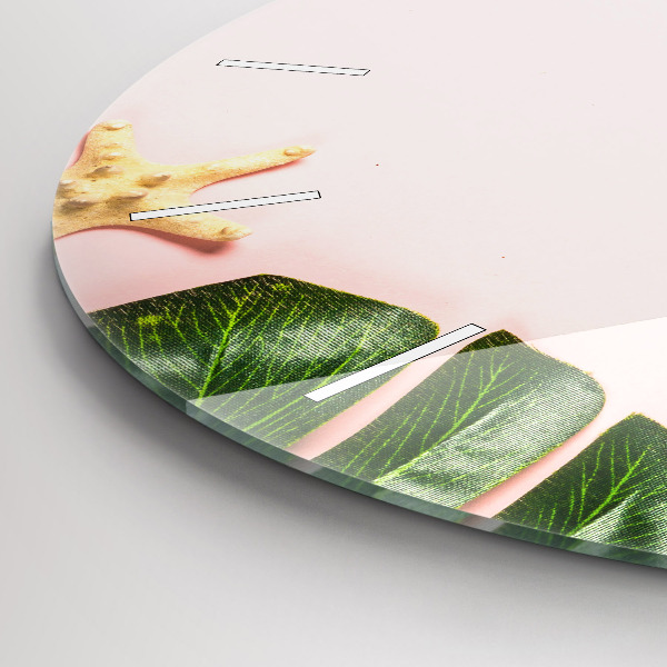 Pendule murale ronde Ambiance estivale