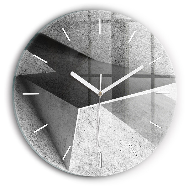 Pendule murale ronde 'Triangles d''abstraction'