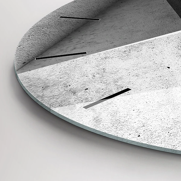 Pendule murale ronde 'Triangles d''abstraction'