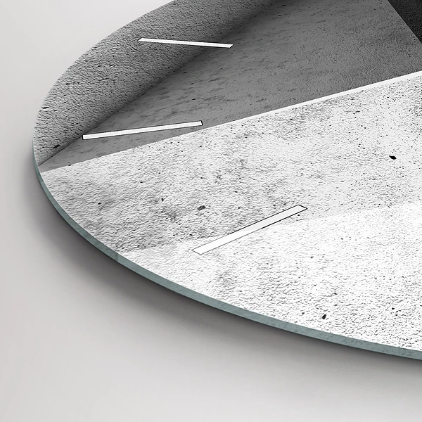 Pendule murale ronde 'Triangles d''abstraction'