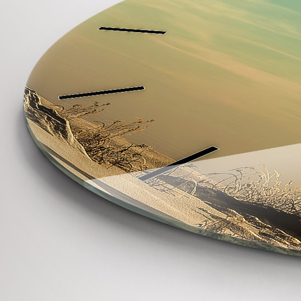 Pendule murale ronde Éléphant sur un arbre