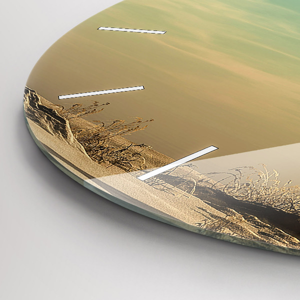 Pendule murale ronde Éléphant sur un arbre