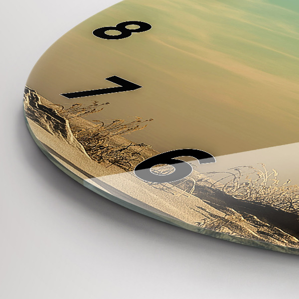 Pendule murale ronde Éléphant sur un arbre