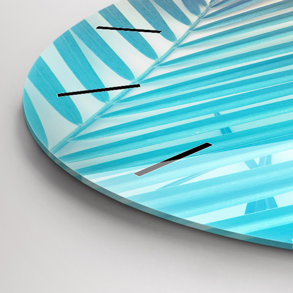 Pendule murale ronde Palmier tropical