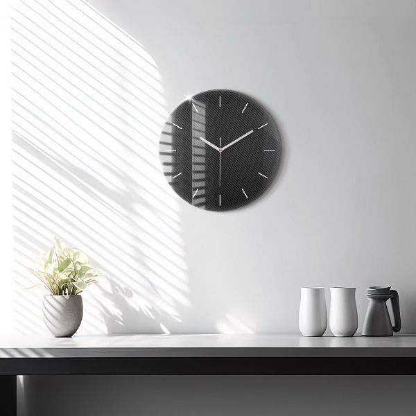 Pendule murale ronde Abstraction sombre