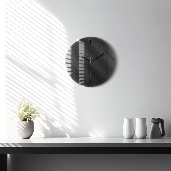 Pendule murale ronde Abstraction sombre