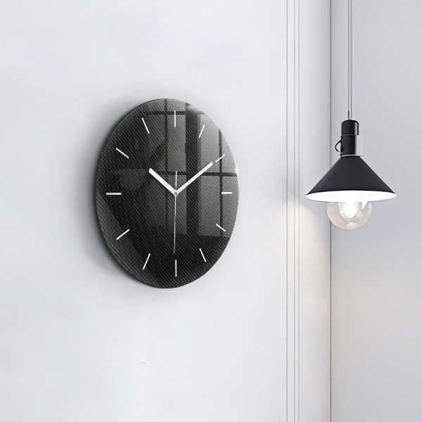 Pendule murale ronde Abstraction sombre