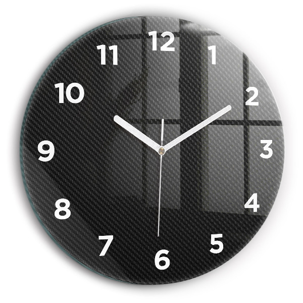 Pendule murale ronde Abstraction sombre