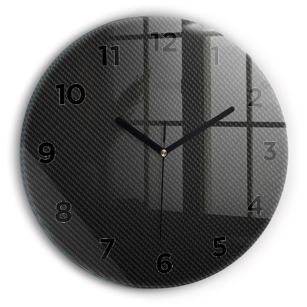Pendule murale ronde Abstraction sombre