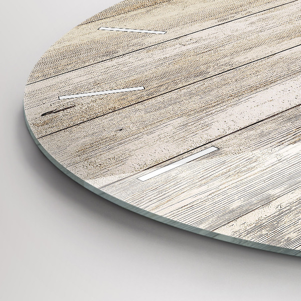 Pendule murale ronde Panneaux en bois