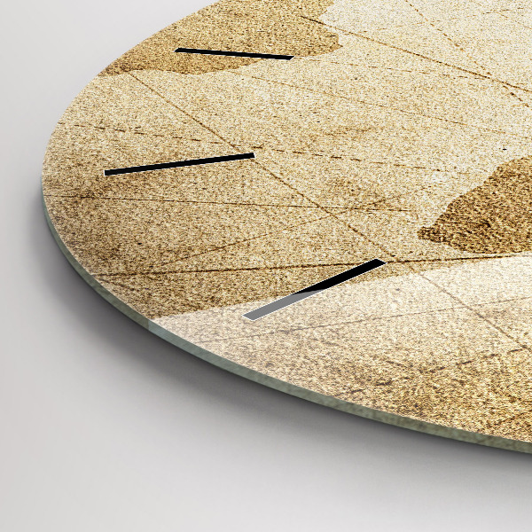 Pendule murale ronde Carte du monde vintage