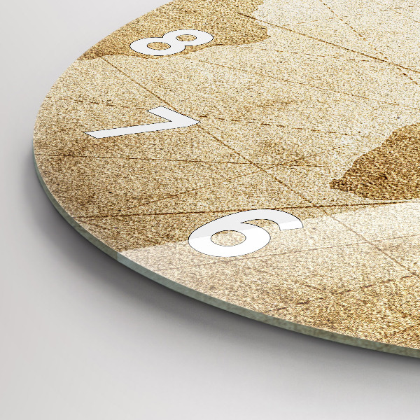 Pendule murale ronde Carte du monde vintage