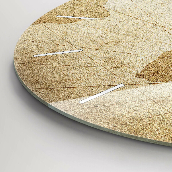 Pendule murale ronde Carte du monde vintage