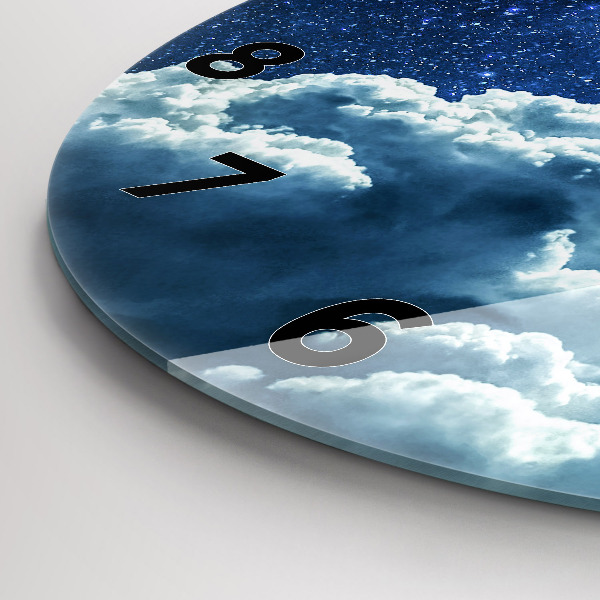 Pendule murale ronde Ciel nocturne