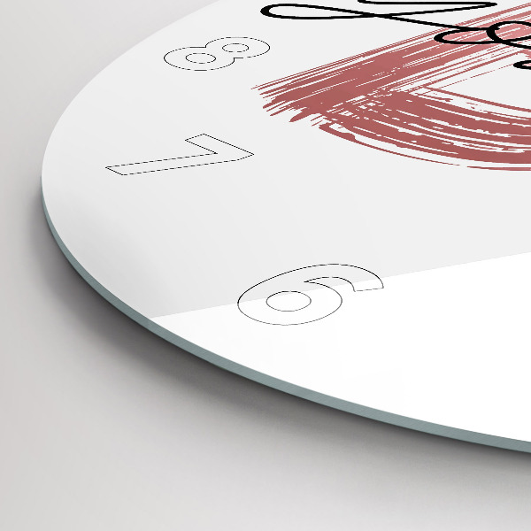 Pendule murale ronde 'L''inscription Sois toi-même'