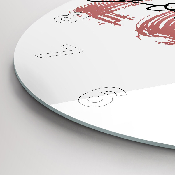 Pendule murale ronde 'L''inscription Aimez-vous'