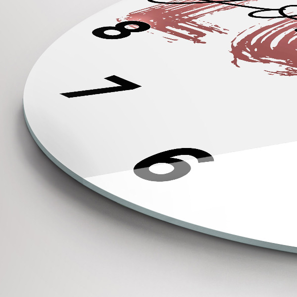 Pendule murale ronde 'L''inscription Aimez-vous'