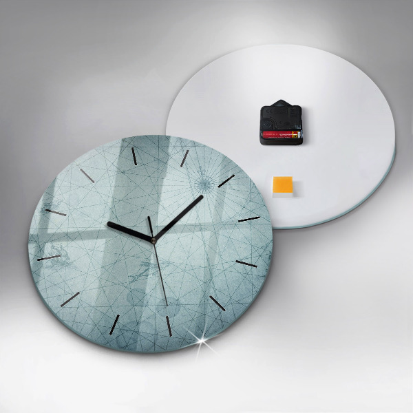 Pendule murale ronde Carte ancienne